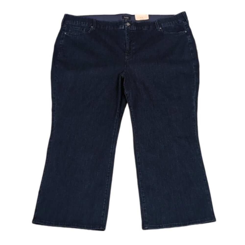 NYDJ Relaxed Flare Ankle Jeans Lift Tuck Slimming Technology Waist Match Genesis